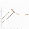 Black Bow Jewelry 1mm 14k Rose Gold Adjustable Solid Wheat Chain Necklace - 2 of 4