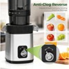 Slow Masticating Juicer, 4.4" Extra-Wide Feed Chute Cold Press Juicer for Whole Fruits & Veggies, High Juice Yield, Easy Assembly & Cleaning - 2 of 4