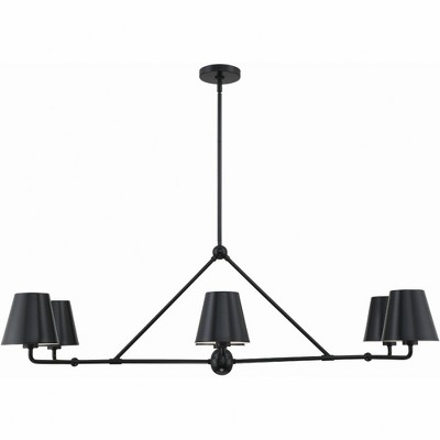Crystorama Lighting Xavier 6 - Light Chandelier in  Matte Black