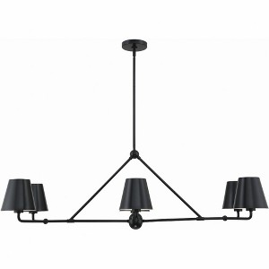 Crystorama Lighting Xavier 6 - Light Chandelier in  Matte Black - 1 of 4