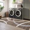 Machine Washable Rug Low Pile  Area Rug  Non Slip Modern Geometric Rug Foldable Stain Resistant Rugs for Living Room Bedroom Indoor Ultra Thin Carpet - 3 of 4
