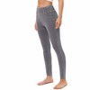 Women's Jeans High Waist Faux Denim Leggings with Pockets - 2 of 4