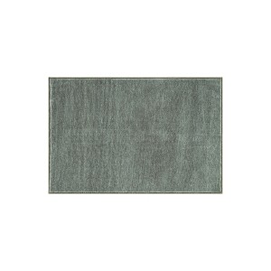 World Rug Gallery Solid Heathered Machine Washable Non-Slip Indoor