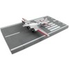 Boeing B-17 Flying Fortress Bomber Aircraft Silver Met "US Army Air Force" w/Runway Section Diecast Model Airplane by Runway24 - 3 of 3