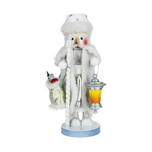 Steinbach Wooden Big Nutcracker Collection, White Christmas Santa, 17.7" - 1 of 4