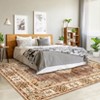 Coolmee Area Rugs Washable,Boho Vintage Bohemian Distressed Oriental Carpet Non Slip, Floral, for Living Room Bedroom Nursery Old Green - 2 of 4
