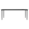 vidaXL Patio Dining Table Black 78.7"x39.4"x29.1" Steel and Tempered Glass - 3 of 4