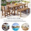 FIONECA High-Quality Acacia Wood Outdoor Table & Chair Set for Patio, Balcony, Backyard - 4 of 4