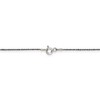Black Bow Jewelry 0.75mm Black Plated & Sterling Silver D/C Snake Chain Necklace - 4 of 4