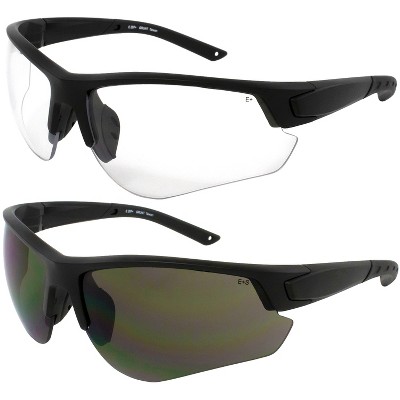 2 Pairs of Epoch Eyewear Grunt Sunglasses with Clear, Clear Lenses