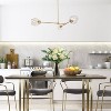 LNC Graceful 3-Light 31.5" Sputnik Modern Large Chandelier, Matte Gold with Glass Wine Shades - 4 of 4