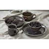 tagltd Loft Speckled Reactive Glaze Stoneware Coffee Hot Coco Mug 16 oz. Black Dishwasher Safe - 2 of 4