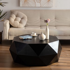 NicBex Modern 38.2" Octagonal Coffee Table with Three-Dimensional Embossed Designfor Living Room - 1 of 4
