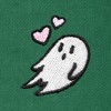 Dalix Heartly Ghost Embroidery Relaxed Hoodie Soft Fleece Sweatshirt Fit Lounge Womens - 2 of 4