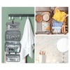 Unique Bargains Travel Toiletry Bag Makeup Bag Organizer Toiletry Organizer Travel Cosmetic Bag Waterproof Polyester Gray 1pc - 2 of 4