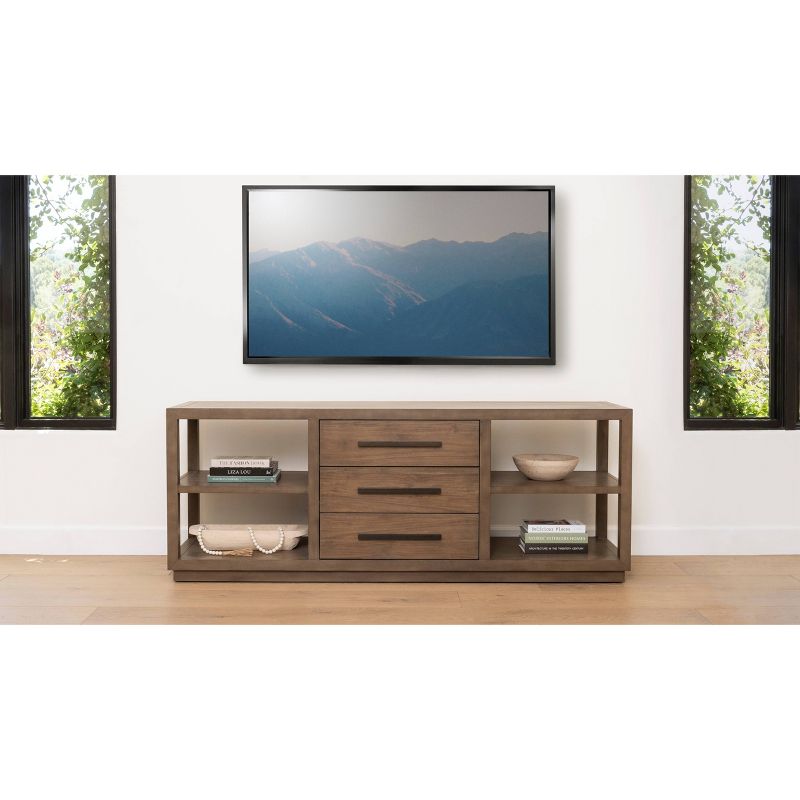 Lowe 74&#34; Media Console Natural - Abbyson Living, 4 of 13