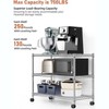 Vynxaria Chrome 3-Tier Utility Storage Shelves, Heavy Duty Adjustable Rack, 24.02" W x 13.78" D x 21.97" H - 4 of 4