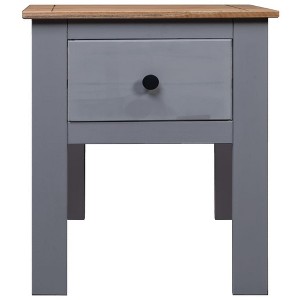 vidaXL Nightstand Bedside Cabinet Nightstand with Drawer Pine Panama Range - 1 of 4