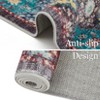 Area Rug Floral Washable Living Room Non-Slip Low-Pile Rugs Kitchen Rugs - 4 of 4