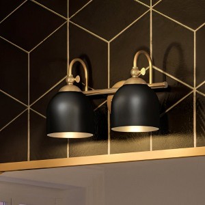 Urban Ambiance Luxury Vintage Bath Light 9''H x 14.75''W,  Olde Brass Finish,  Jacksonville Collection, UHP4315 - 1 of 4
