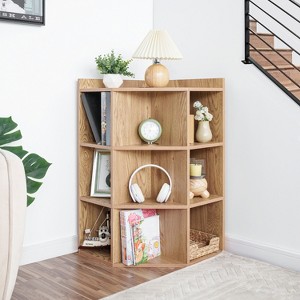 Home Imports Emporium Grid Corner Cabinet with USB Ports & Outlets - 1 of 4