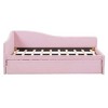 Whisen Twin Size L-Shaped Upholstered Daybed with Pop-Up Trundle, Suitable for Different Places - 3 of 4