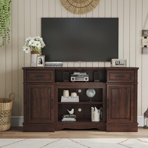 TV Stands Entertainment Center, Console Table Media Furniture with Storage Cabinets - 1 of 4