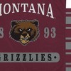 NCAA Montana Grizzlies Varsity Plaque Double Sided Royal Plush Blanket: Sports Team Logo - 3 of 3
