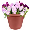The HC Companies Indoor/Outdoor Classic Plastic Flower Pot Container Garden Planter with Molded Rim - 2 of 4