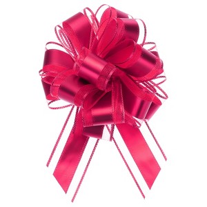 Unique Bargains Large Pull Bow Metallic Gift Wrapping Ribbon for Wedding 12 Pcs - 1 of 4