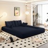 78.7'' Teddy Foldable Sofa Bed with Foam Filling and Multi-Functional 3-in-1 Design - 4 of 4