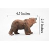 Collectible Wildlife Gifts | Bear, Brown Bear, Grizzly, Museum Quality, Hand Painted, Rubber Animal, Realistic Toy Model, Gift,  4 1/2"  CH358 BB137 - 3 of 4