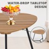 IULULU 3-Piece Outdoor Bistro Set, All-Weather Woven Rope Patio Furniture with Cushions & Table - 4 of 4