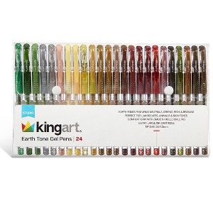 KINGART Gel Pens 24 Earth Tone Colors - 1 of 4