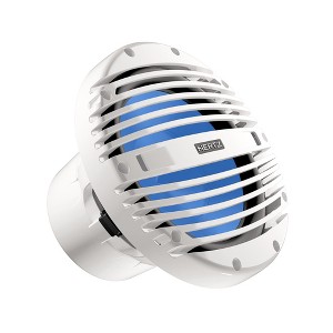 Hertz HMS 10 B4-LD-W - 10" 4-Ohm Marine Subwoofer with RGB LEDs, Black Classic Marine Grille - 1 of 3