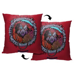 Marvel Spider-Man Across The Spiderverse Cyborg Throw Pillow 18x18 Inches - 1 of 3