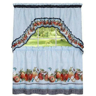 GoodGram Fiji Apples Kitchen Curtain Tier & Swag Set by GoodGram