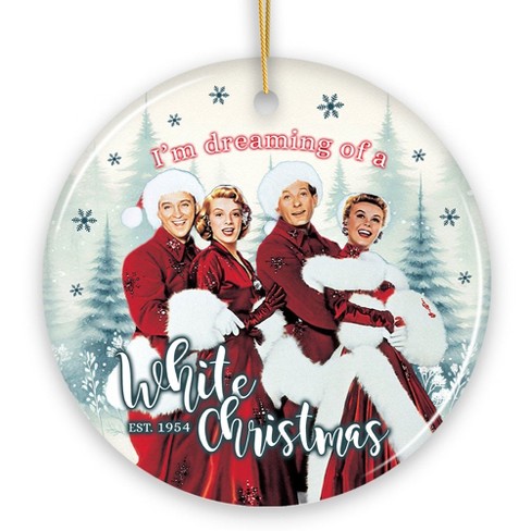 I’m Dreaming of a White Christmas Ornament, 1954 Classic Holiday Inn Movie Gift and Tree Decor| OrnamentallyYou - image 1 of 4