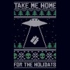 Women's Lost Gods Ugly Christmas Take Me Home for the Holidays T-Shirt - 2 of 4