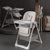 KWPZQEB 3-in-1 High Baby High Chair, Portable Infant Feeding Seat with Safety Belt, Foldable Highchair, For Ages 0-6 Years, Dining,  Bedroom - 4 of 4