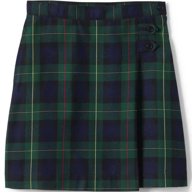 Lands' End School Uniform Kids Plaid A-line Skirt Below the Knee, 1 of 4