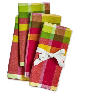 tag Lemoncello Plaid Napkin S/4 - 1 of 3
