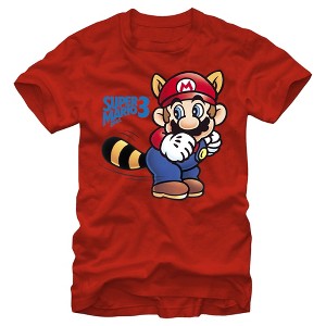 Men's Nintendo Mario Racoon Tail T-Shirt - 1 of 4