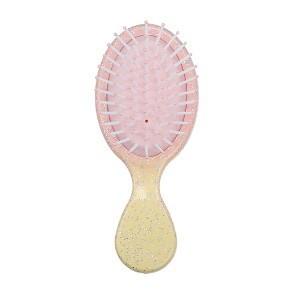 Unique Bargains Mini Colorful Gradient Paddle Hair Brush 1 Pc - 1 of 4