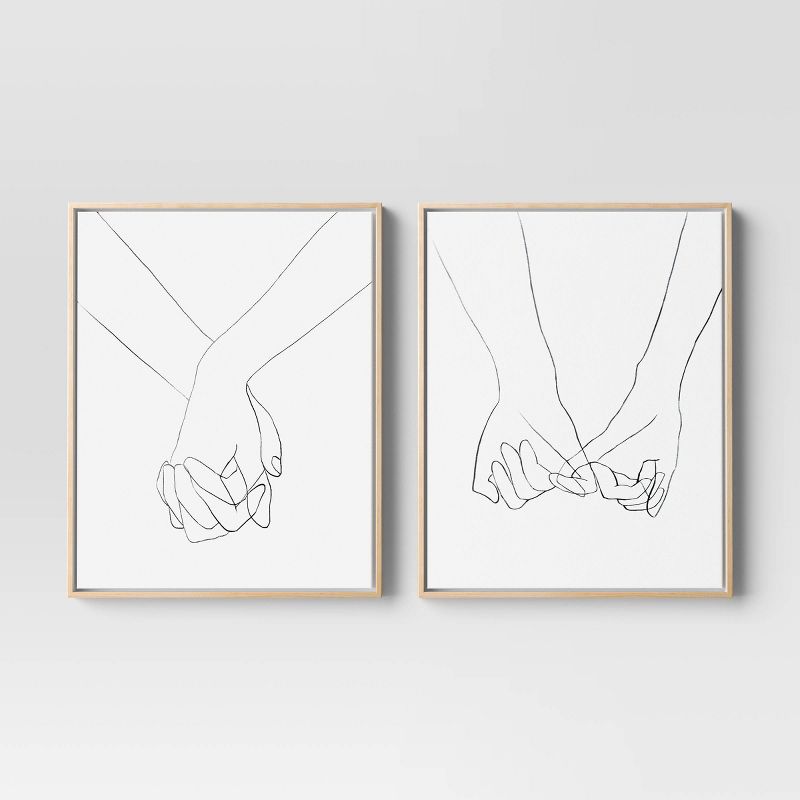 (Set of 2) 16&#34; x 20&#34; Hands Framed Canvas - Project 62&#8482;, 1 of 14