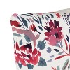 Saro Lifestyle Multi Floral Throw Pillow : 20x20 Inch Polyester, Machine Washable Cloth Napkins - 3 of 4