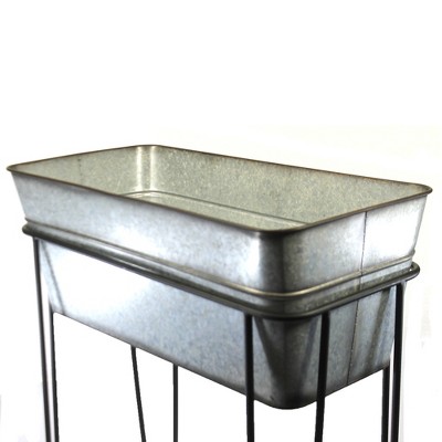 Home & Garden 29.5" Lg Rectangular Planter W/Stand Yard Patio Decor Direct Designs International  -  Planters