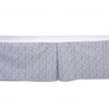  Bacati - Grid Navy Crib/Toddler Bed Skirt - 3 of 4
