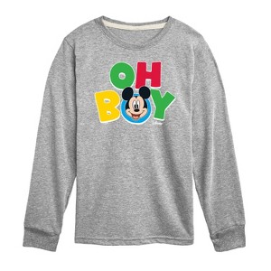 Boys' - Disney - Oh Boy Long Sleeve Graphic T-Shirt - 1 of 4