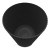LunaLulinlk Black 1.64 Gallon Plastic Ribbed Wastepaper Basket - 3 of 4